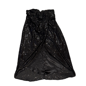 City Chic Black Sequin Strapless Evening Dress SIZE 18 Plus